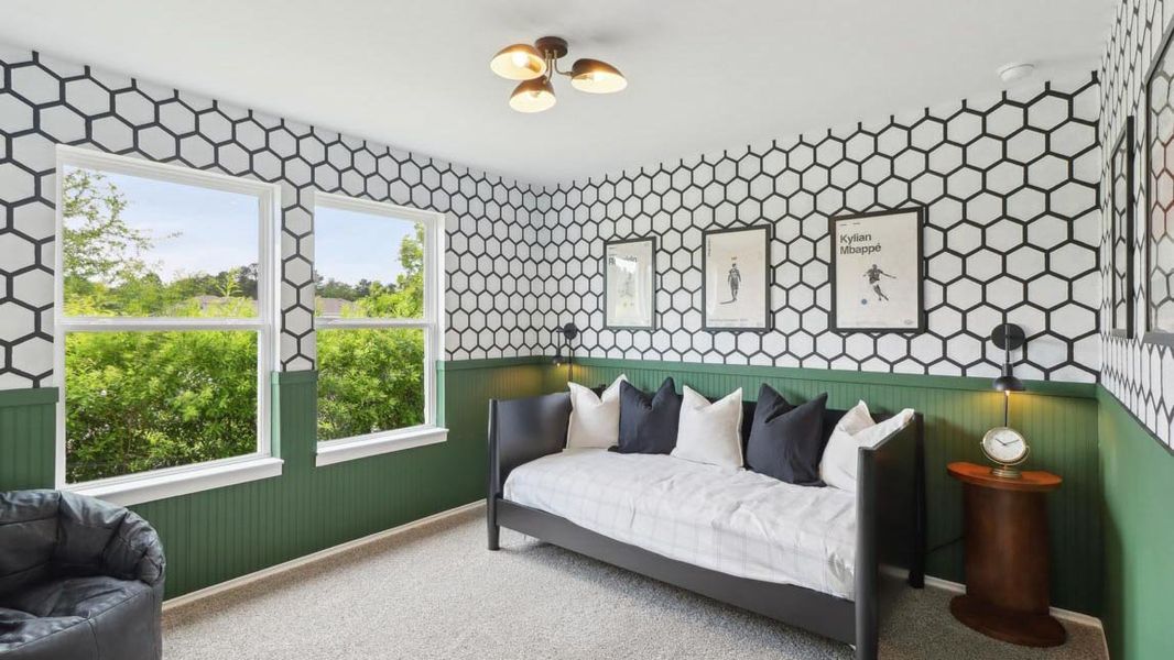 Furnished interior in a model home at Grand Pines in Magnolia (Image 16).