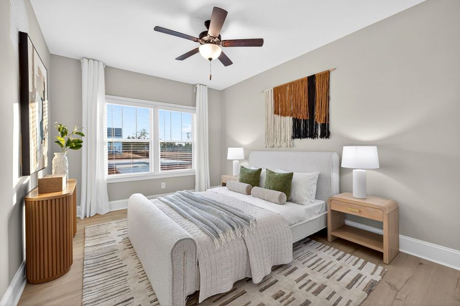 Furnished interior in a model home at Huntington Hills in Lincolnton (Image 15).