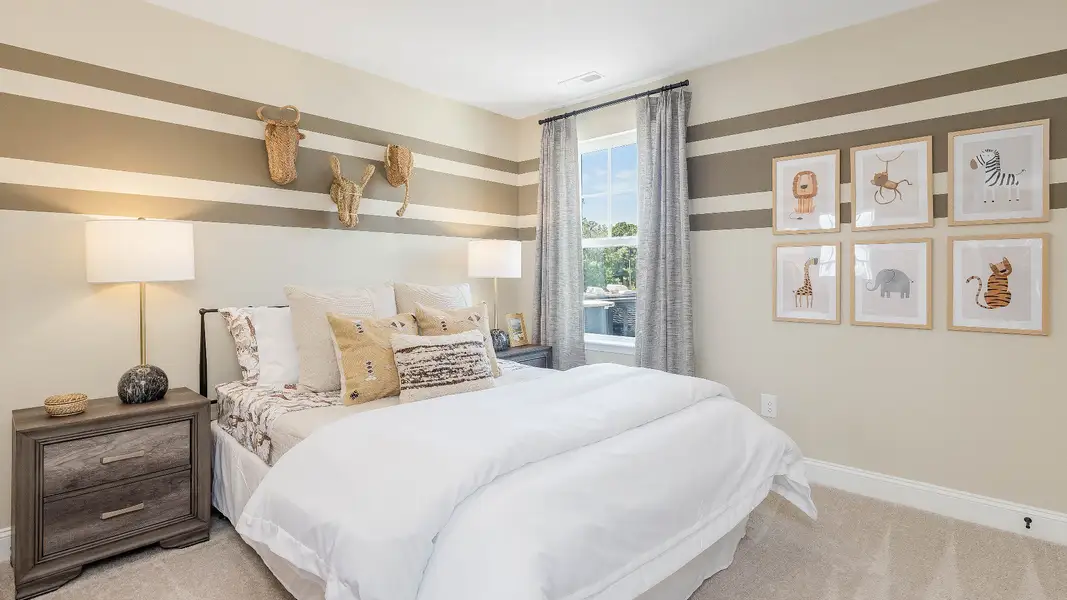Furnished interior in a model home at The Farm at Neill's Creek in Lillington (Image 27). Furnished interior in a model home at The Farm at Neill's Creek in Lillington (Image 27).