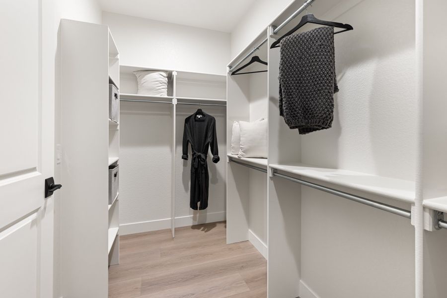 Sterling Ranch Homestead - American Legend Homes Model Home - Main Closet Sterling Ranch Homestead - American Legend Homes Model Home - Main Closet