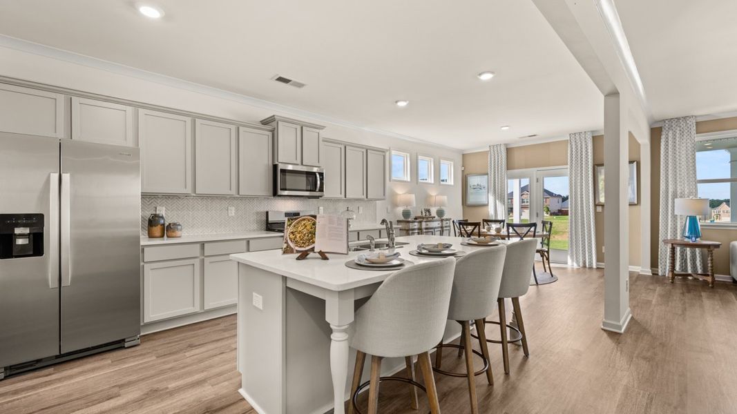 Furnished interior in a model home at Independence in Loganville (Image 5).