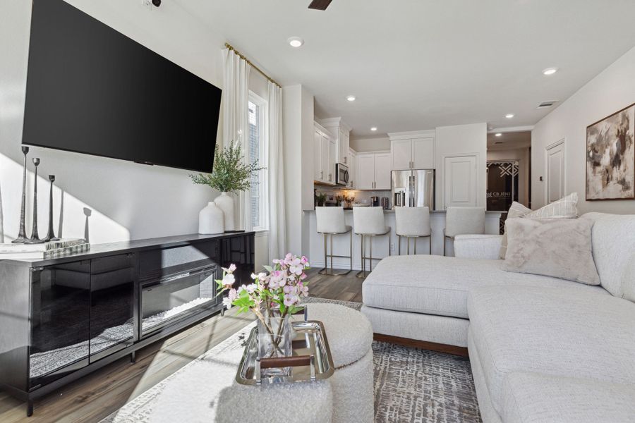 Furnished interior in a model home at Heritage Village in Haltom City (Image 24).