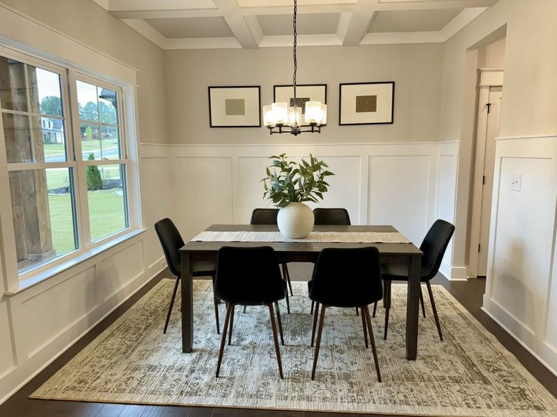 Furnished interior in a model home at Springside Reserve in Powder Springs (Image 26).