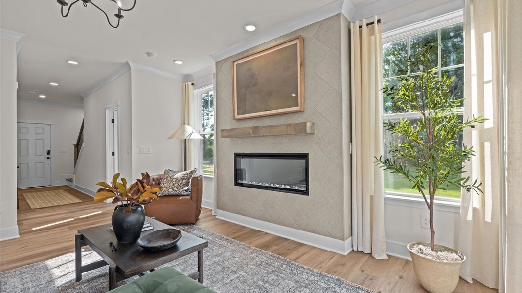 Furnished interior in a model home at Provisions at Courtland in Sanford (Image 5).