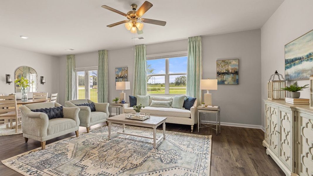 Furnished interior in a model home at Wrenfield at Chanticleer in North Augusta (Image 8). Furnished interior in a model home at Wrenfield at Chanticleer in North Augusta (Image 8).