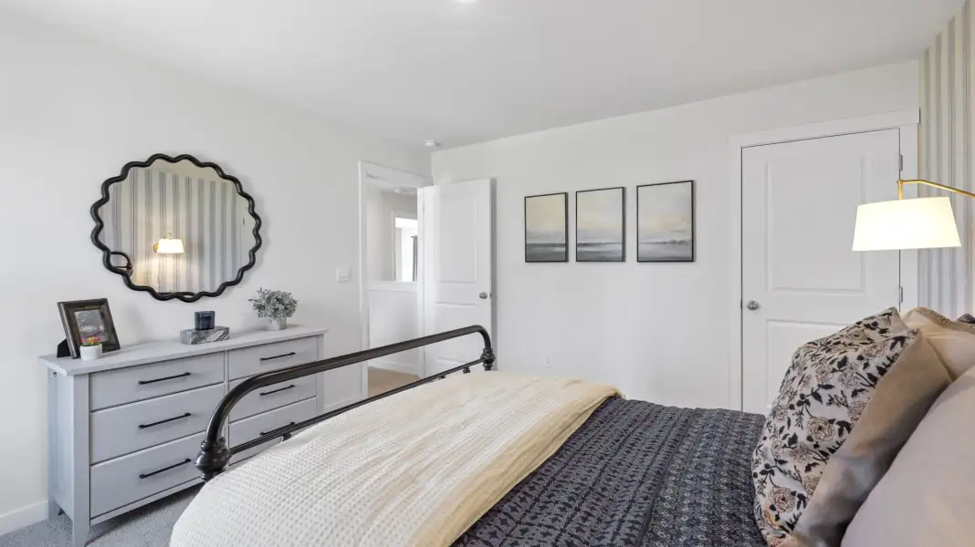 Furnished interior in a model home at Holloway Farms in Cleveland (Image 19).