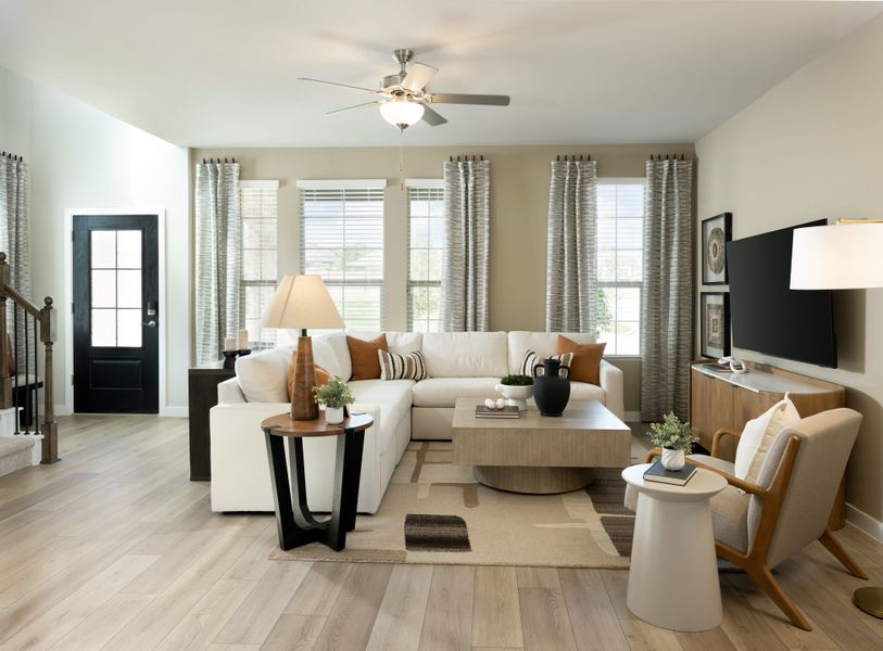 Furnished interior in a model home at Oak Ridge Park in Corinth (Image 8). Furnished interior in a model home at Oak Ridge Park in Corinth (Image 8).