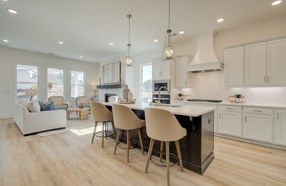 Furnished interior in a model home at Courtyards at Traditions in Cumming (Image 8).