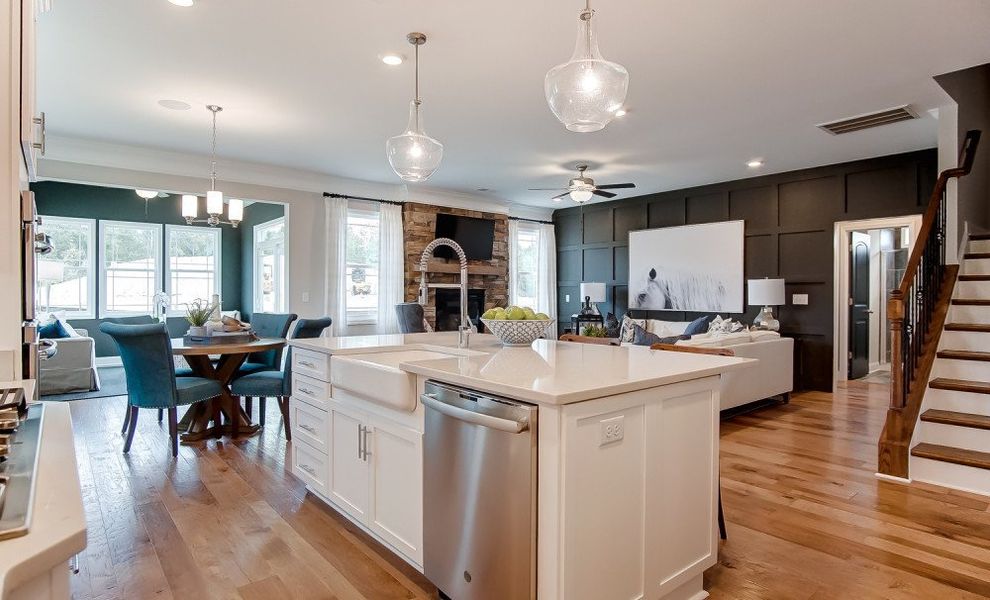 Furnished interior in a model home at Carraway in Greensboro (Image 32).