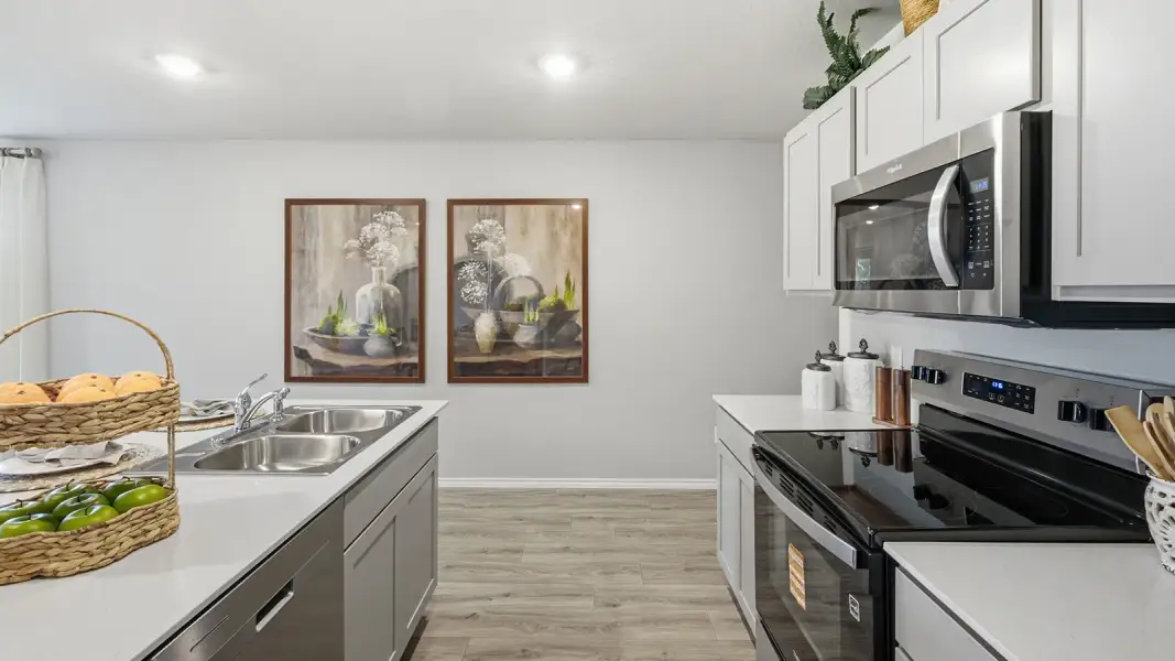 Furnished interior in a model home at Hidden Trails in Belton (Image 8).