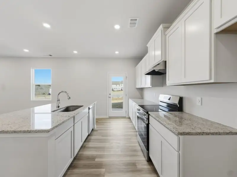 Furnished interior in a model home at The Retreat at Browns Ridge in Newnan (Image 5).