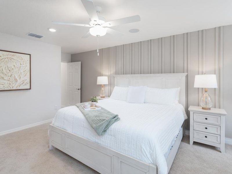 Relax in your spacious and luxurious owner`s suite - Wesley ll model home in Riverview, FL