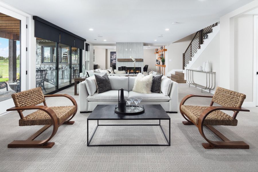 Furnished interior in a model home at The Summit at Castle Pines in Castle Pines (Image 37).