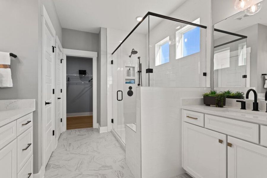 Furnished interior in a model home at Founders Club in Moore (Image 18).