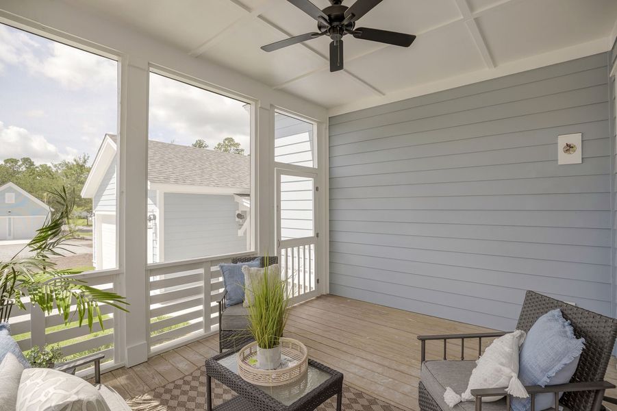 Enjoy your morning coffee from your screened porch Enjoy your morning coffee from your screened porch