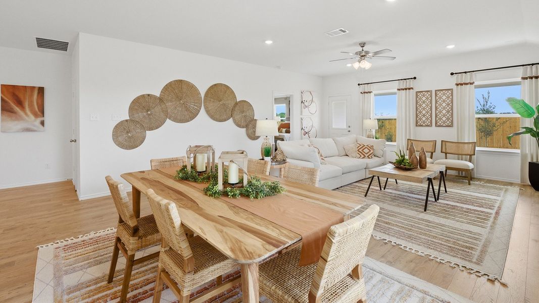 Furnished interior in a model home at Rancho San Gabriel in Georgetown (Image 17). Furnished interior in a model home at Rancho San Gabriel in Georgetown (Image 17).