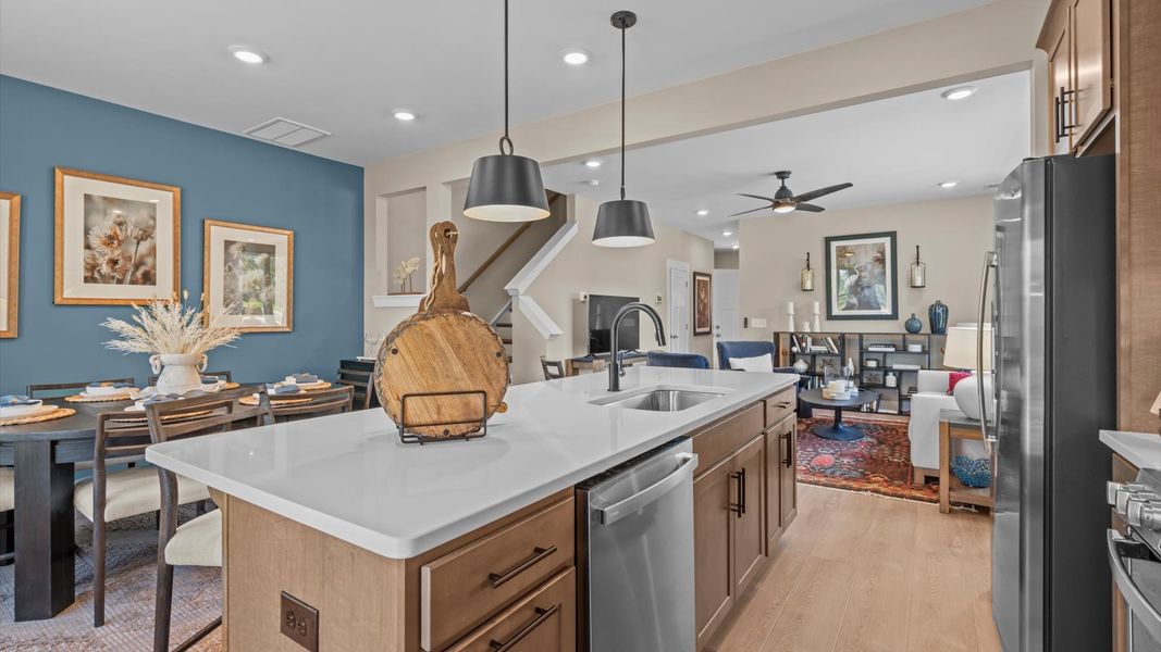 Furnished interior in a model home at Ransdell Pointe in Spartanburg (Image 20).