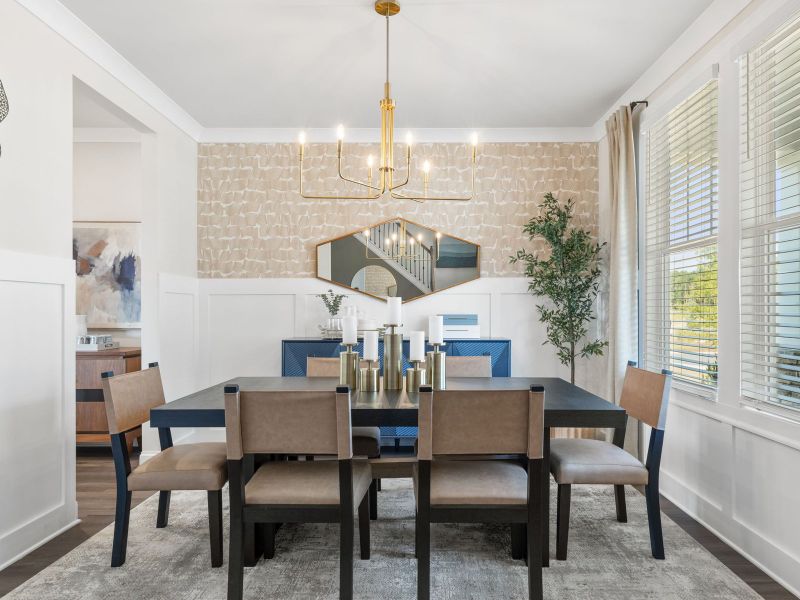 Host memorable meals in this beautiful formal dining space.