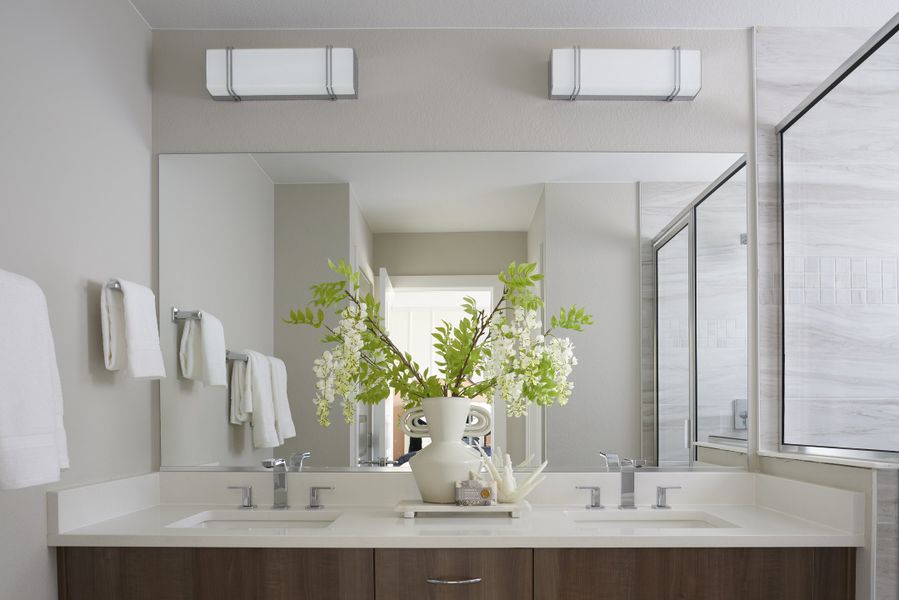 Furnished interior in a model home at Parkside at Victory Ridge in Colorado Springs (Image 13).