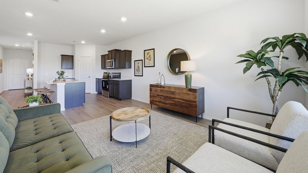 Furnished interior in a model home at Sweetwater Springs in Sherman (Image 40).