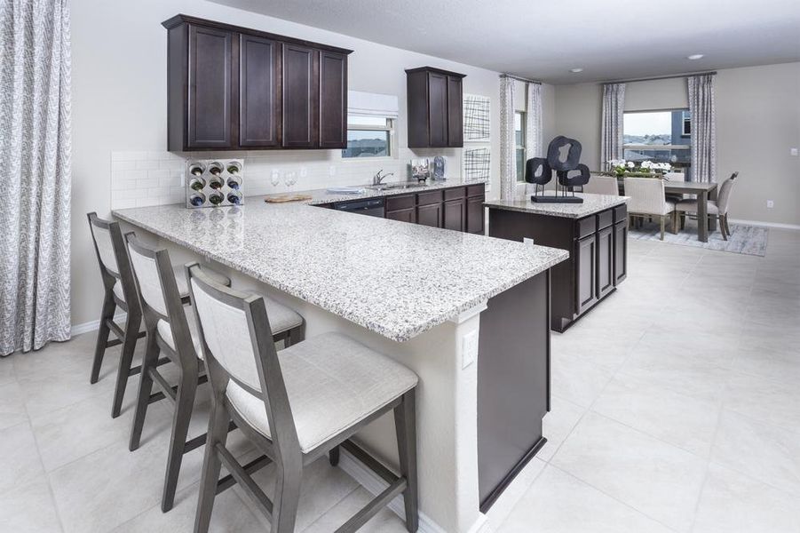 Saddle Creek Ranch Model Home Kitchen