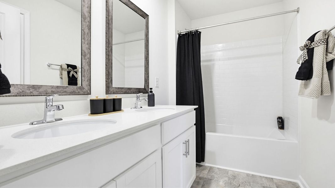 Furnished interior in a model home at Foxbank in Gray Court (Image 29).