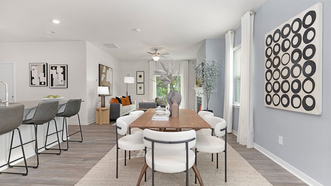 Furnished interior in a model home at Cramer Estates in Gastonia (Image 13).