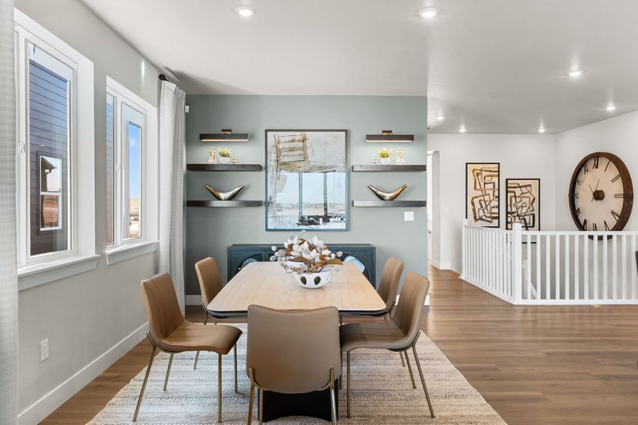 Furnished interior in a model home at Trumark Homes at Tanterra in Parker (Image 40).