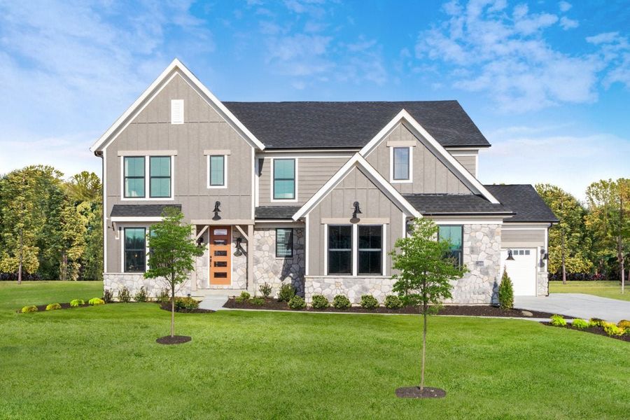 Front exterior of a home in the Watson at Flowers Plantation community, located in Clayton, NC (Image 27).