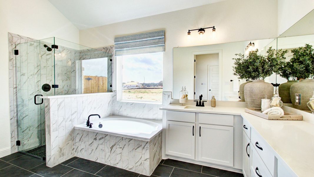 Furnished interior in a model home at Westridge - Premier in San Antonio (Image 4).