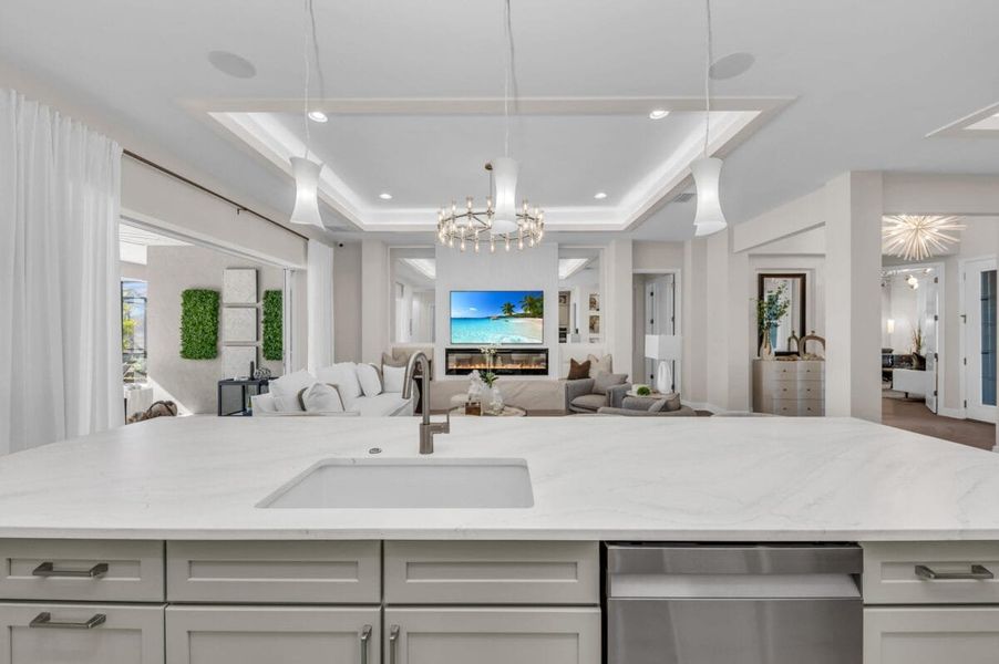 Furnished interior in a model home at Legends Bay in Bradenton (Image 219).
