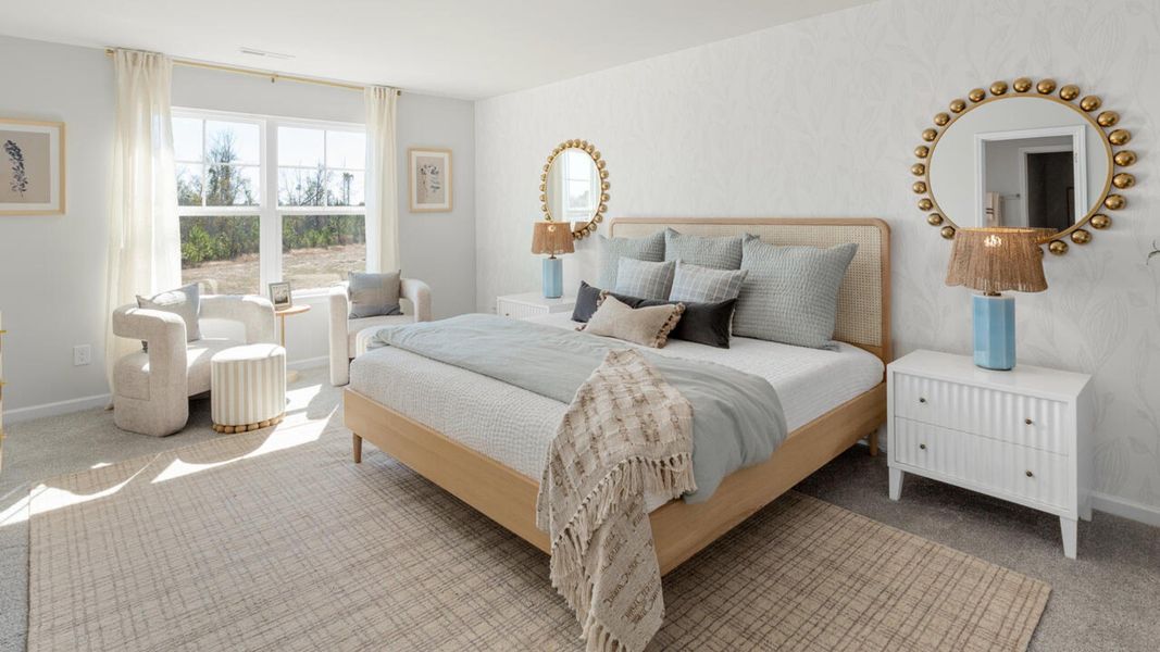 Furnished interior in a model home at Bella Point in Bolivia (Image 18). Furnished interior in a model home at Bella Point in Bolivia (Image 18).