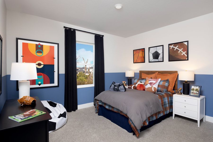 Furnished interior in a model home at Persimmon Place – Garden Series in Wesley Chapel (Image 22).