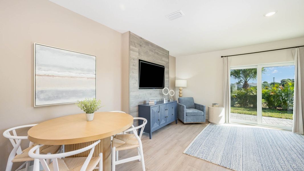 Furnished interior in a model home at Tortuga Cay in Satellite Beach (Image 7). Furnished interior in a model home at Tortuga Cay in Satellite Beach (Image 7).