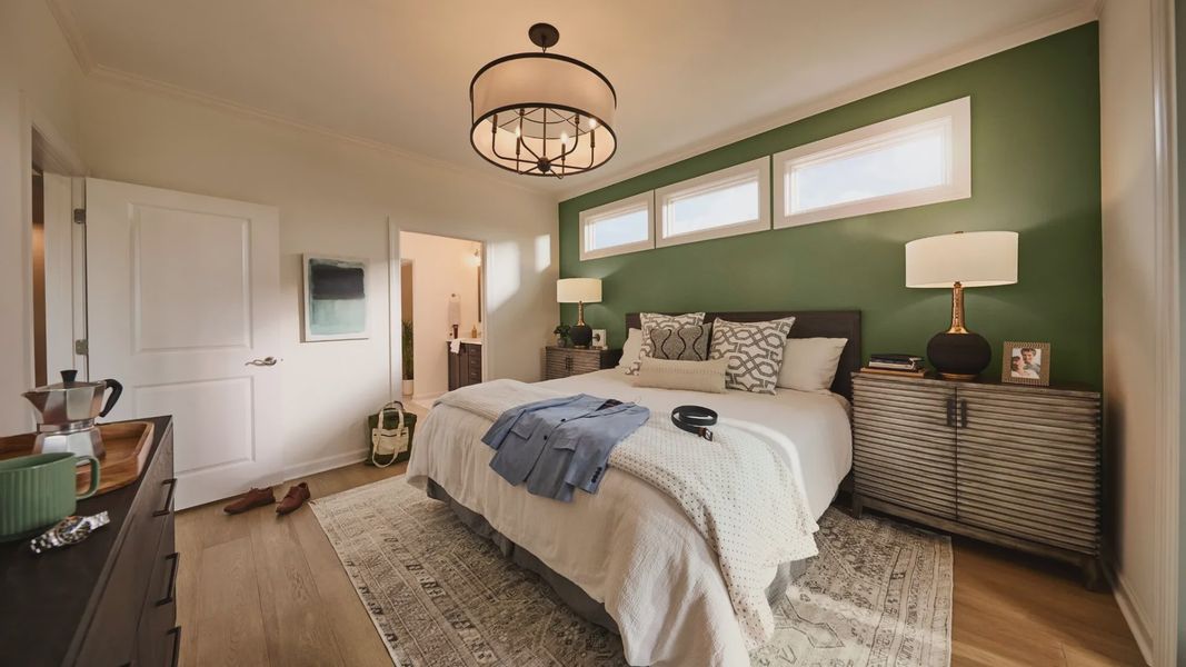 Furnished interior in a model home at The Courtyards at Oak Grove in Durham (Image 22). Furnished interior in a model home at The Courtyards at Oak Grove in Durham (Image 22).