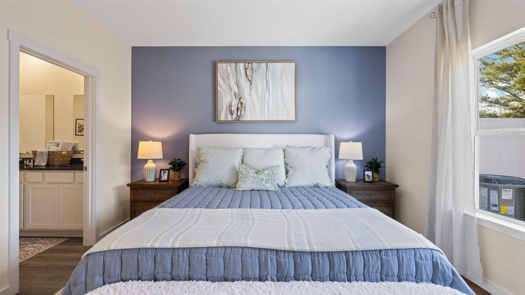 Furnished interior in a model home at Cambridge Cove in Chickamauga (Image 5).