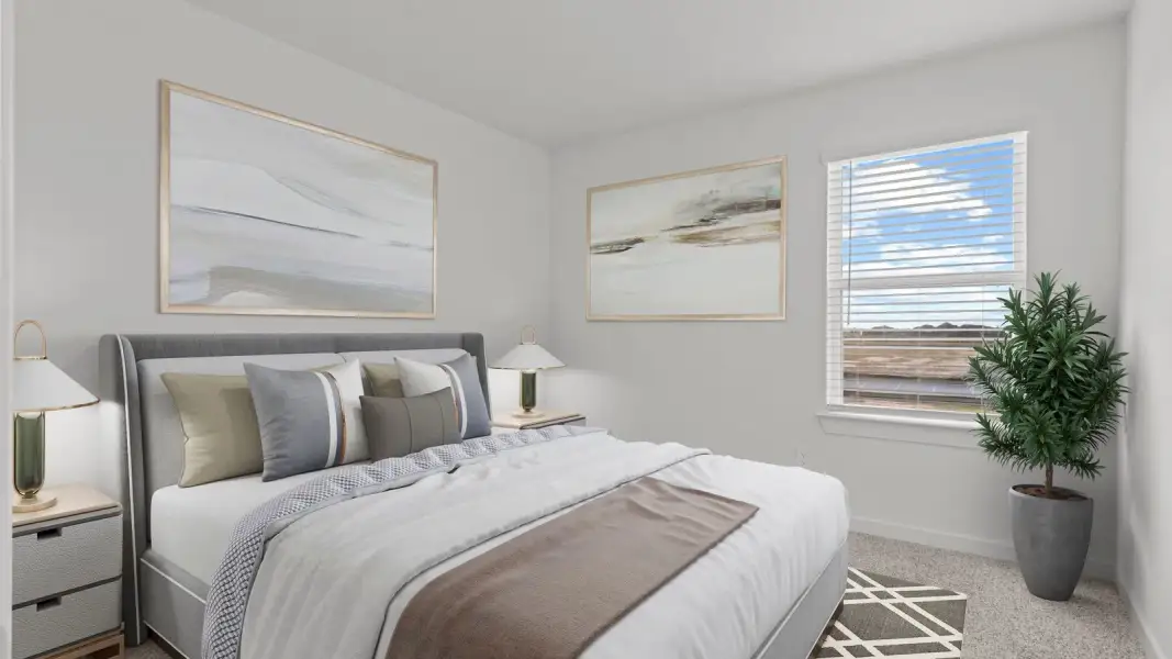 Furnished interior in a model home at Sugar Land Point in Houston (Image 8).
