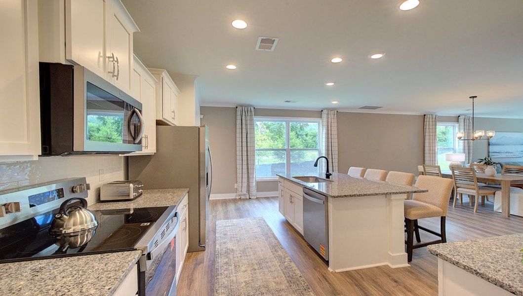 Furnished interior in a model home at Pleasant Grove in Weaverville (Image 7).