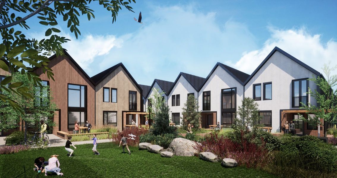 Front exterior of a home in the Downtown Westminster community, located in Westminster, CO (Image 1).