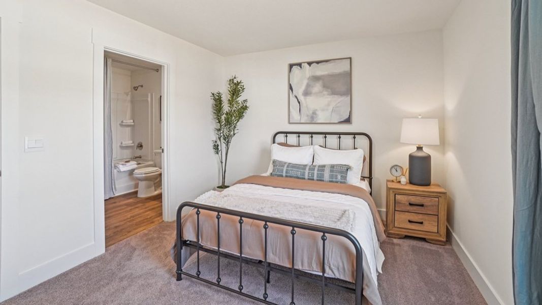 Furnished interior in a model home at Keebler Meadows in Johnson City (Image 29).