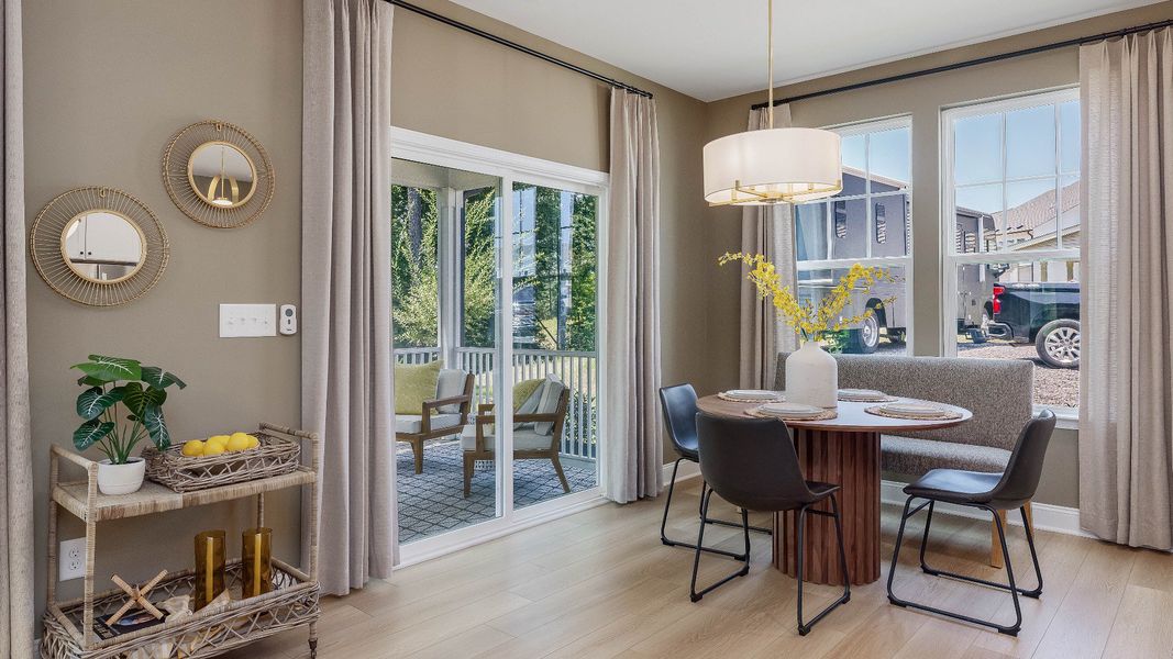 Furnished interior in a model home at The Farm at Neill's Creek in Lillington (Image 18). Furnished interior in a model home at The Farm at Neill's Creek in Lillington (Image 18).