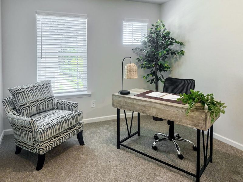 Furnished interior in a model home at Park View Reserve in Mableton (Image 18).
