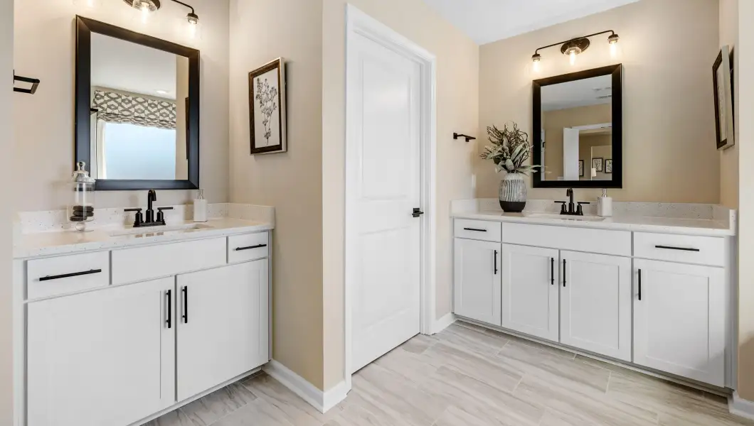 Furnished interior in a model home at North Highway 101 in Greer (Image 27).