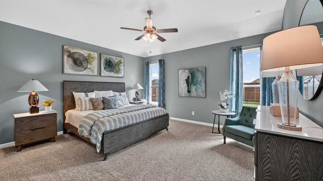 Furnished interior in a model home at Lakeview Pointe in Grand Prairie (Image 35).
