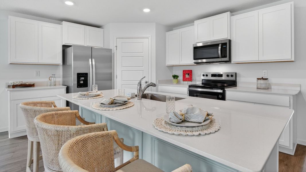 Furnished interior in a model home at Sawmill Branch in Palm Coast (Image 39).
