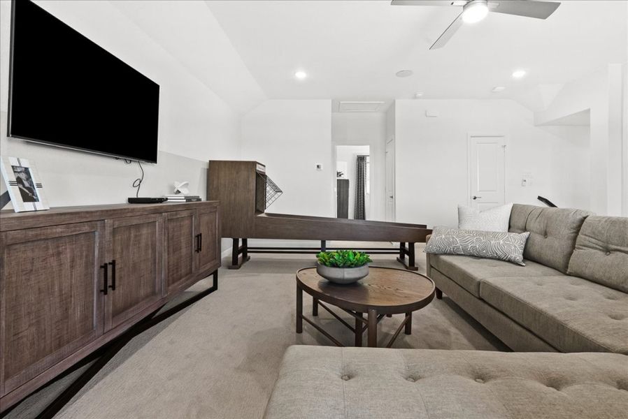 Furnished interior in a model home at Creekview Meadows in Pilot Point (Image 23).