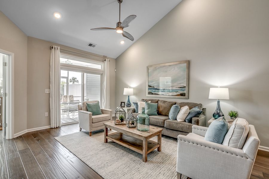 Furnished interior in a model home at Marshfield Gardens in Longs (Image 6).