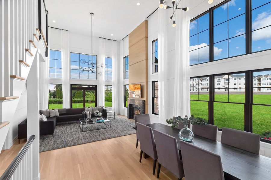 Furnished interior in a model home at Ferncliff at Cotswold in Charlotte (Image 3).