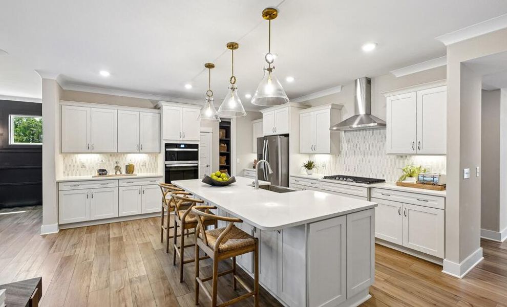Furnished interior in a model home at High Springs in Clayton (Image 5).