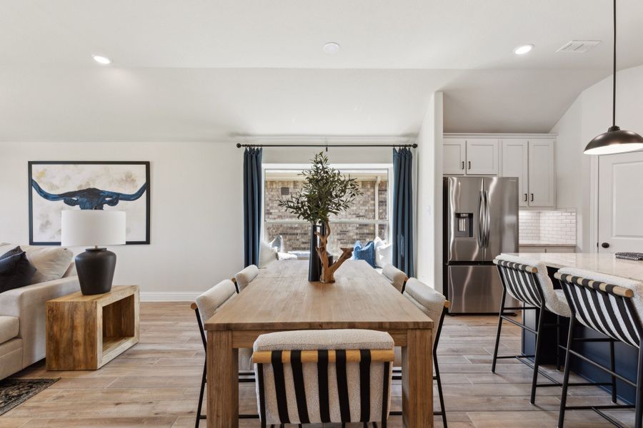 Furnished interior in a model home at Pirate Village in Granbury (Image 11).